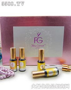 广州联亚化妆品公司面部套组系列产品展示